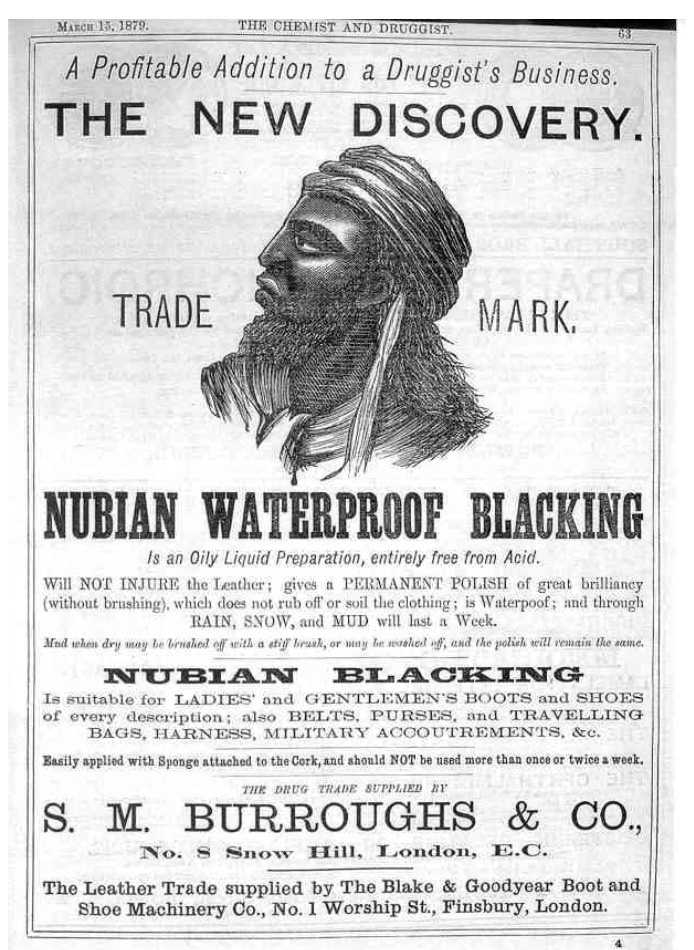 Nubian advert 1879