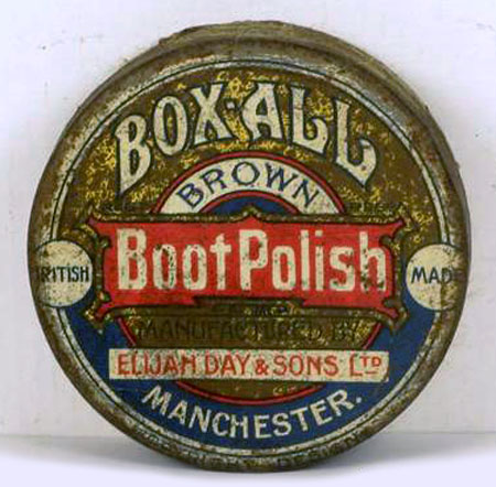 Box-all brown boot polish