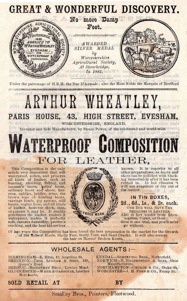 Wheatley's Waterproof Composition